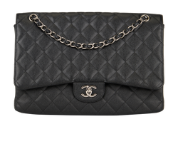 Classic Maxi Single Flap, Caviar, Black, 13280137(2013/14), DB/B, 2*